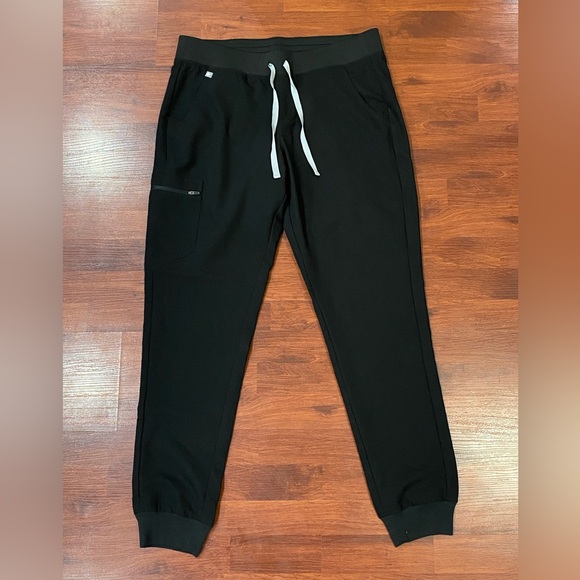 Figs Technical Collection Women's Size L Black & Blue Scrub Pants Lot Of 2 Pair - Picture 2 of 7